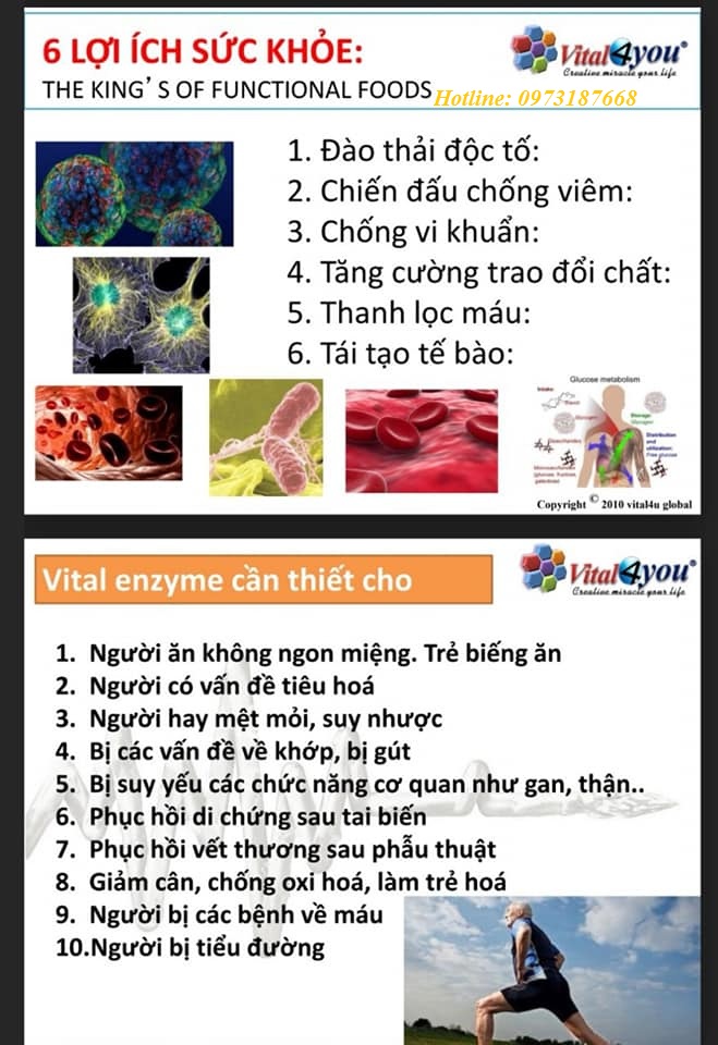 vital enzymes chính hãng tại Hà Nội cần thiết cho những đối tượng sau